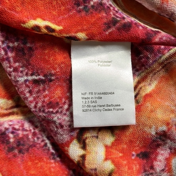 Akaru Women’s Sheer Beach Coverup Tunic Dress Multicolored Multi Print XL - Picture 15 of 15